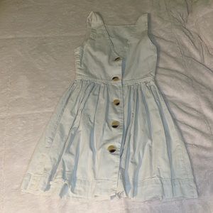 Faded Blue Button Up Dress